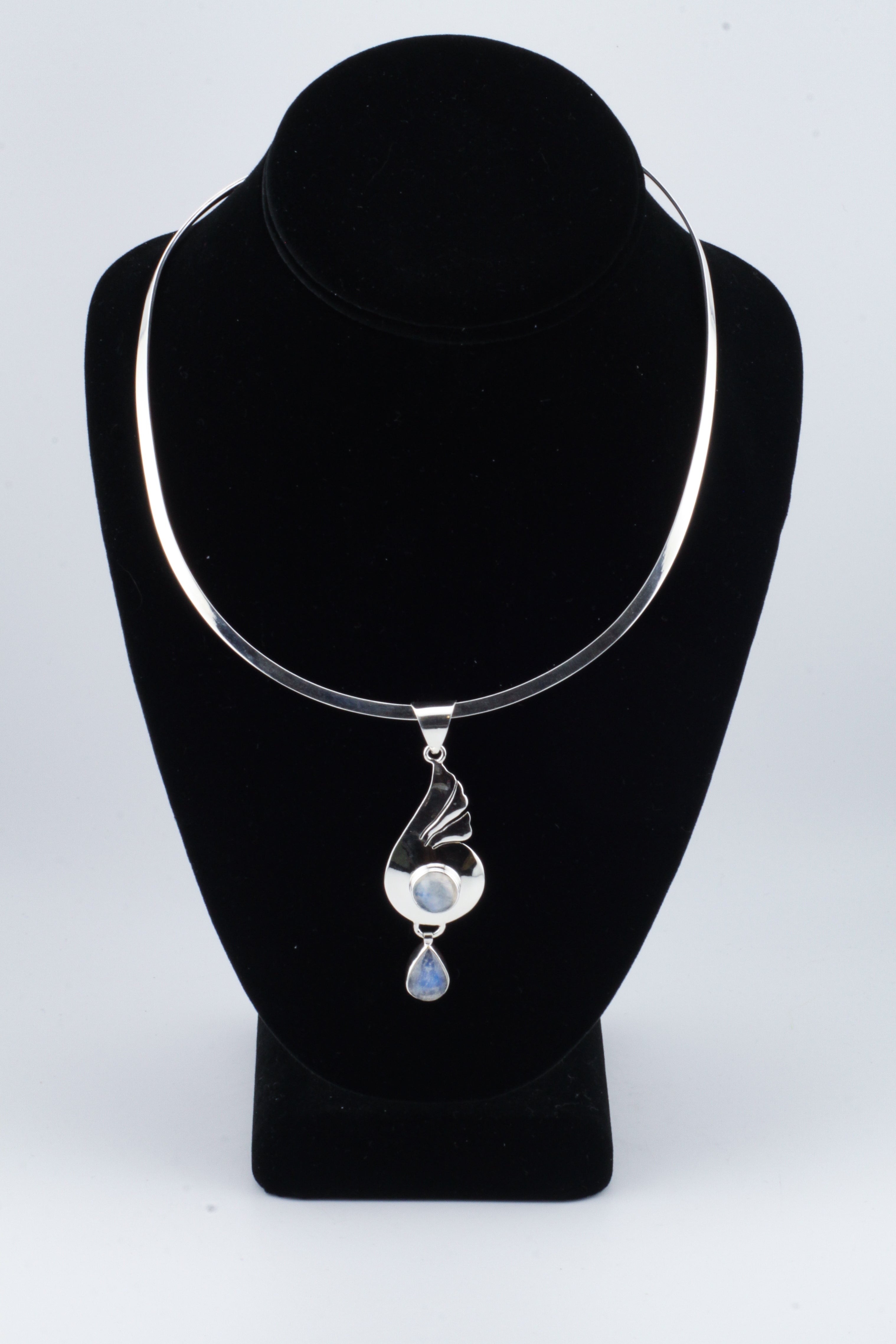 Double Moonstone Pendant