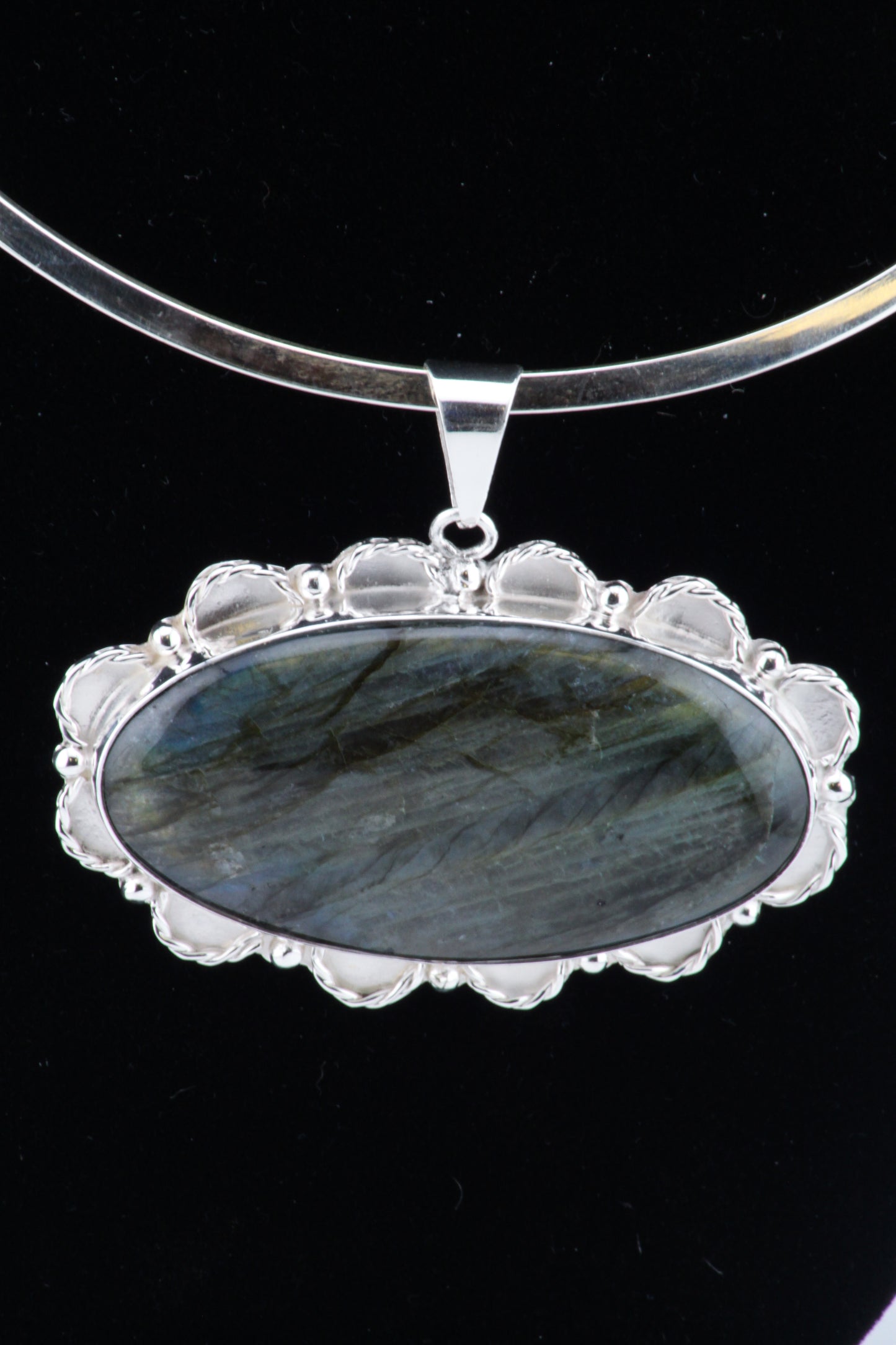 Green Labradorite Pendant