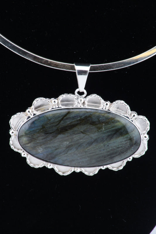 Green Labradorite Pendant