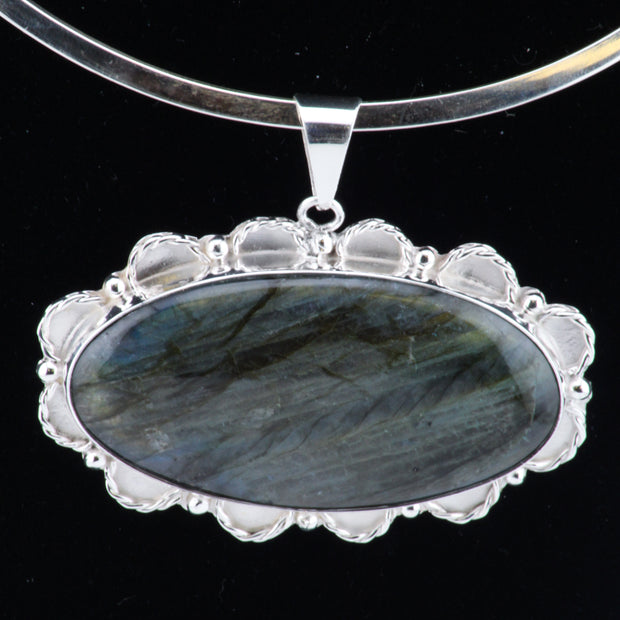 Green Labradorite Pendant