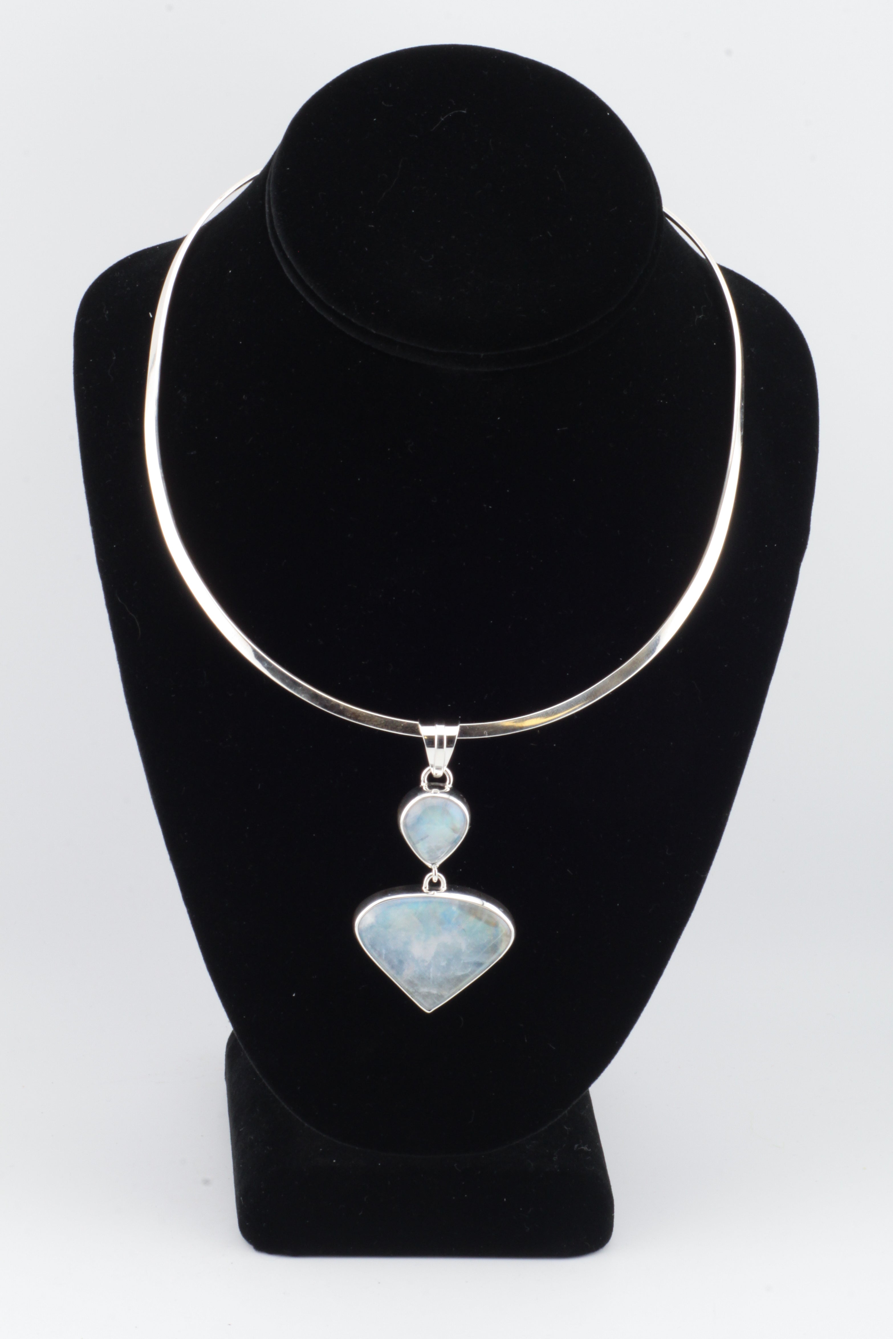 Double Moonstone Pendant