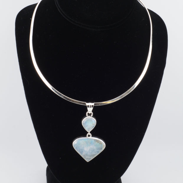 Double Moonstone Pendant