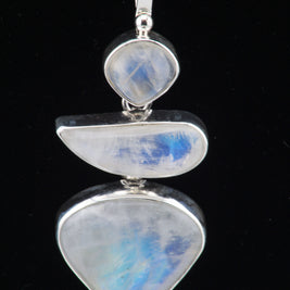 Triple Moonstone Pendant