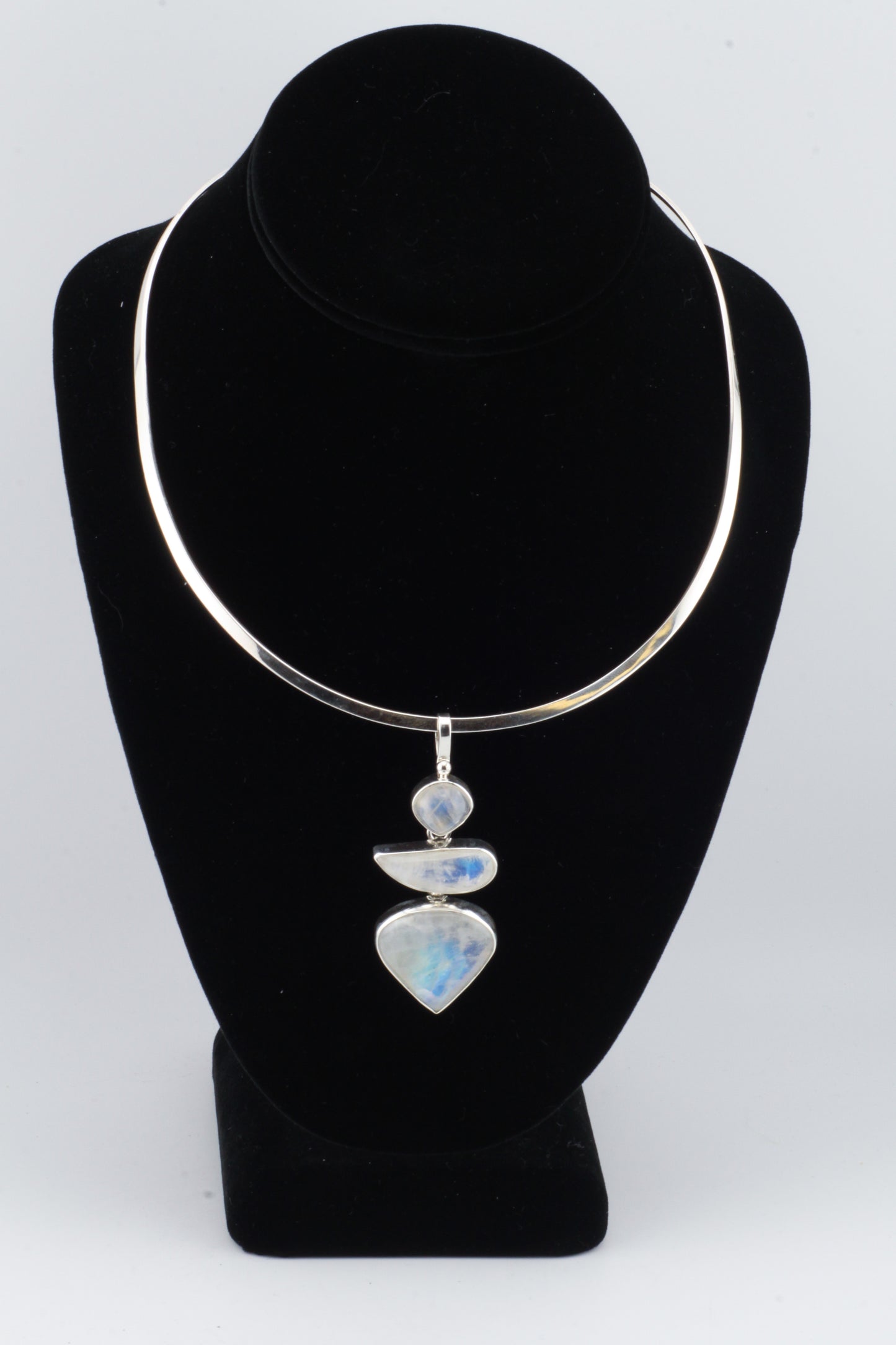 Triple Moonstone Pendant