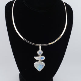 Triple Moonstone Pendant
