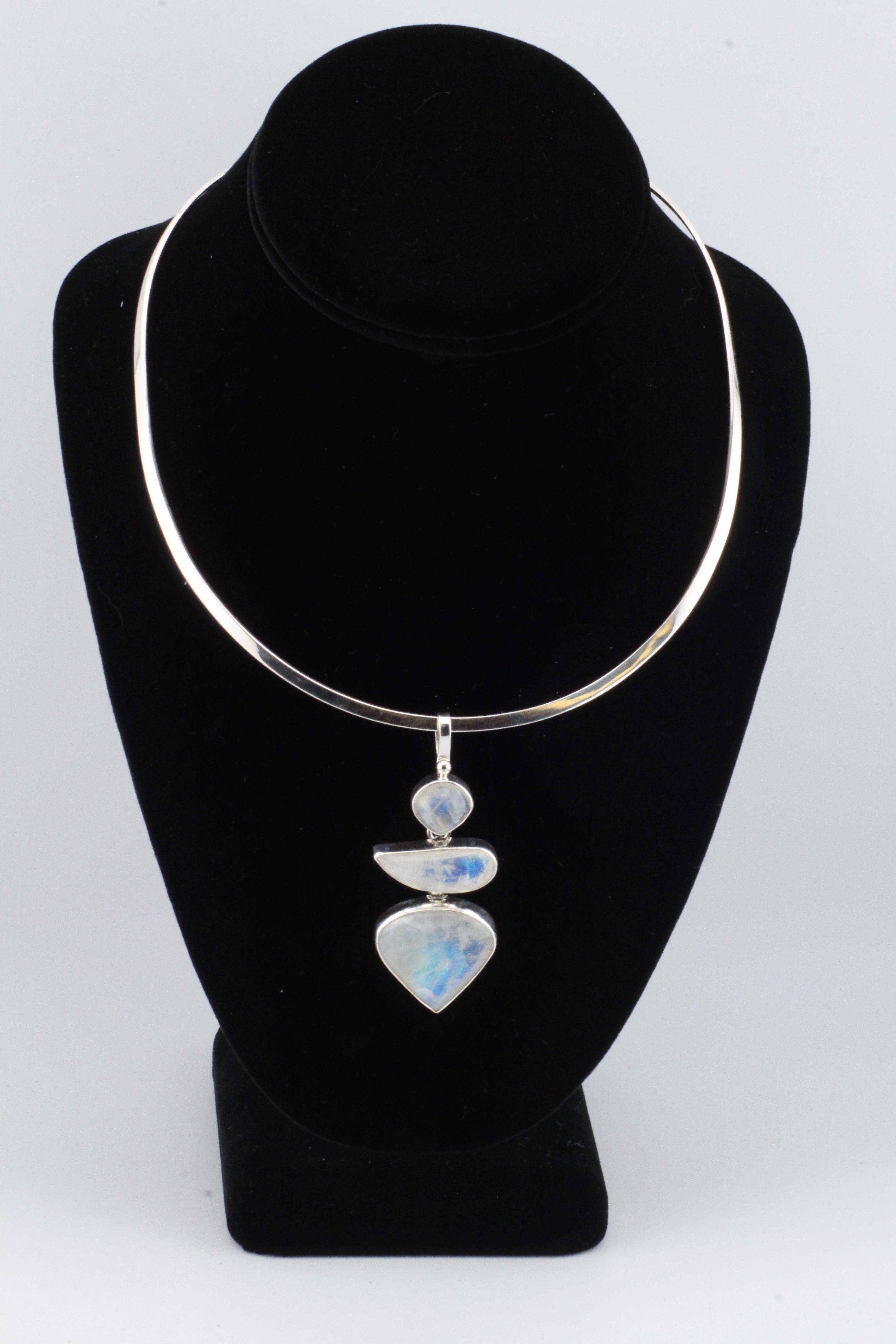 Triple Moonstone Pendant