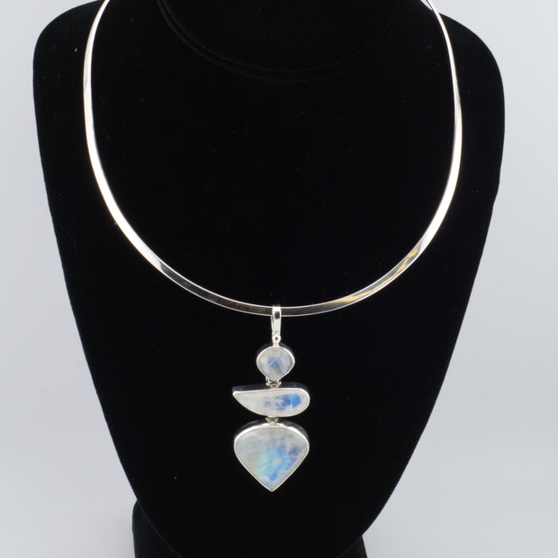 Triple Moonstone Pendant