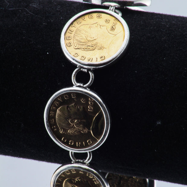 Mexican Coin Bracelet