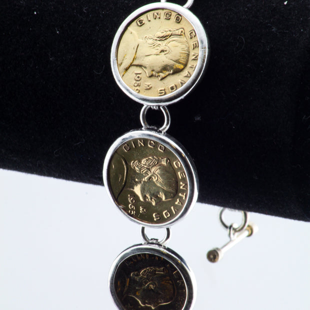 Mexican Coin Bracelet