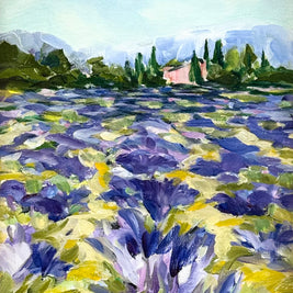 Lavender Fields with House