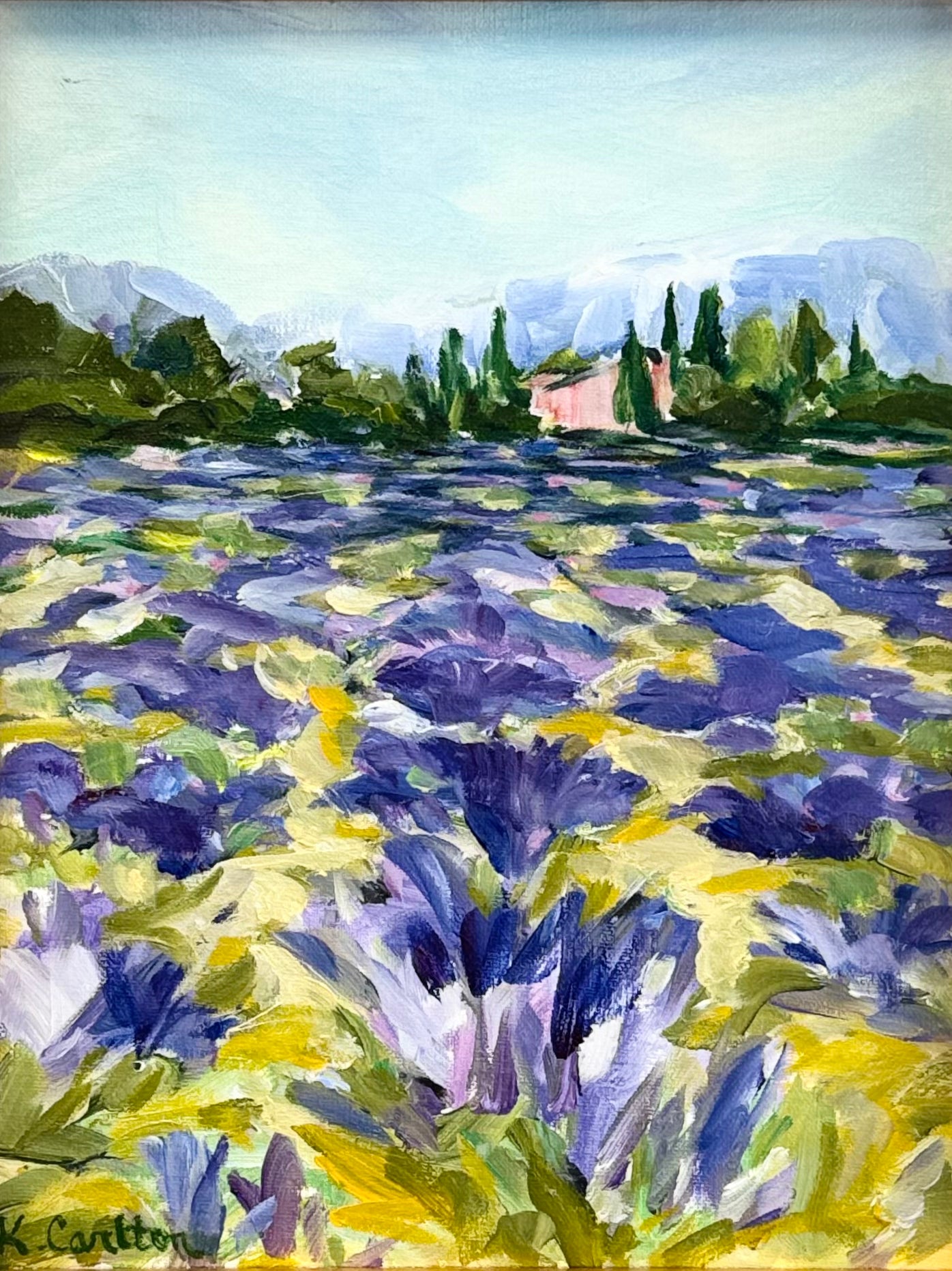 Lavender Fields with House