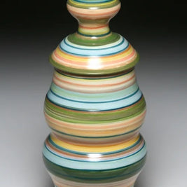 Rainbow & Olive Bands Jar