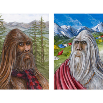 Sasquatch and Yeti Print