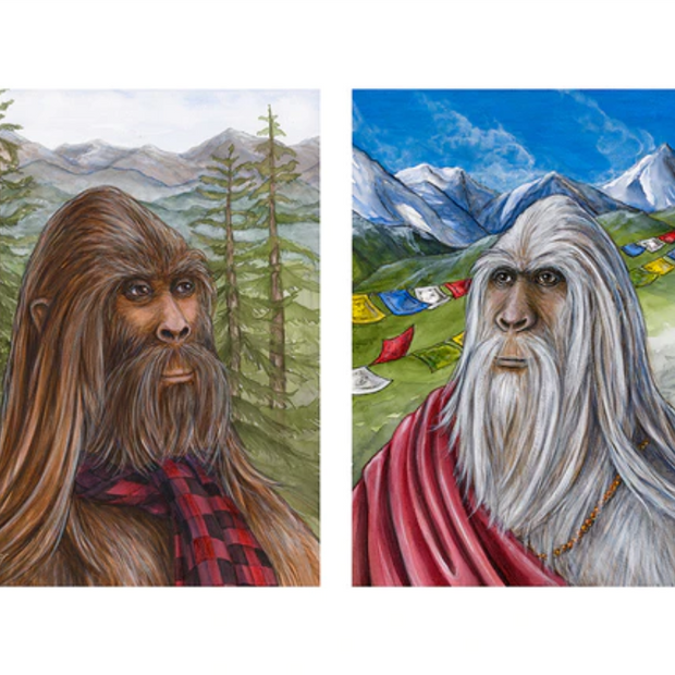 Sasquatch and Yeti Print