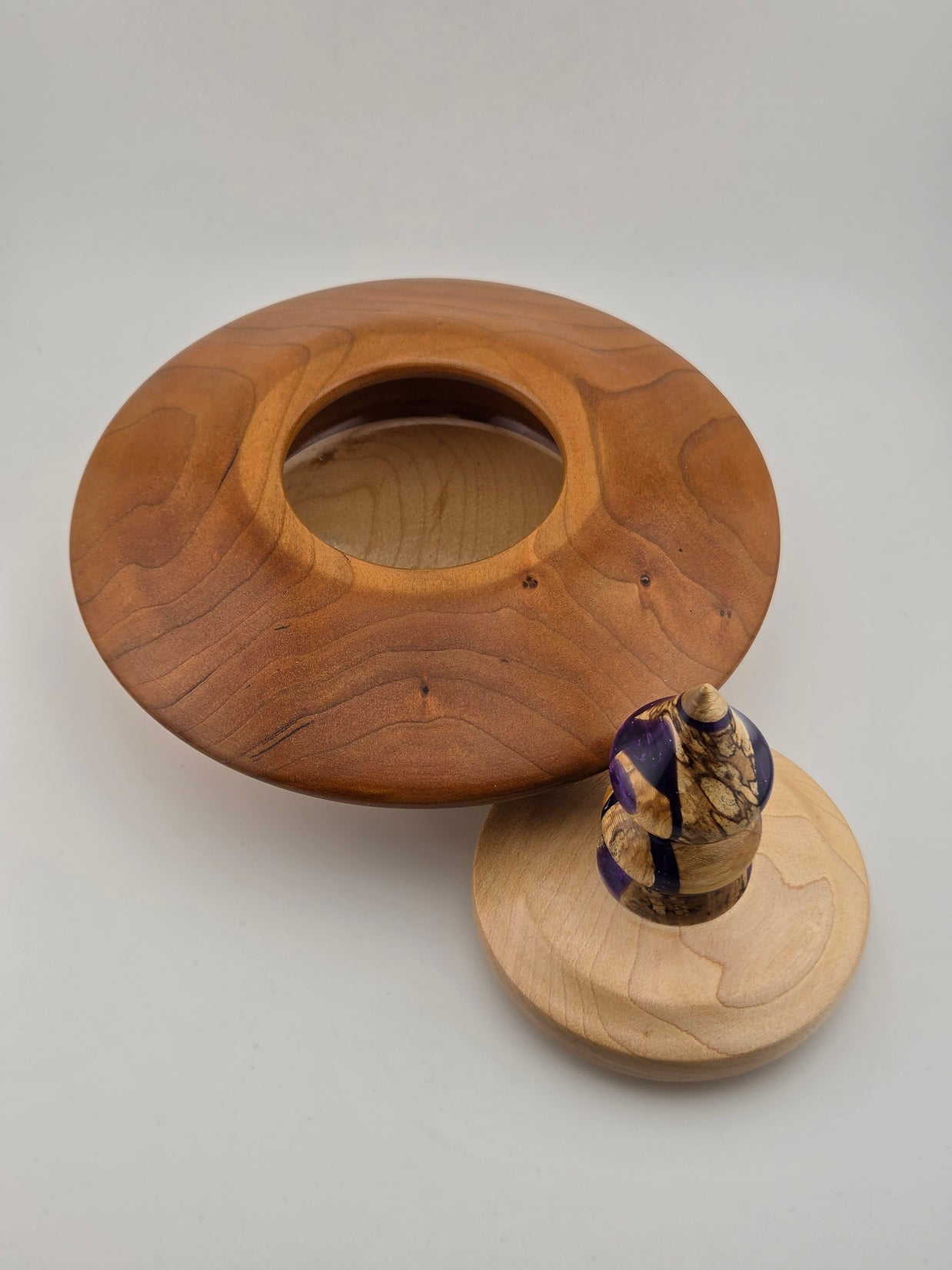 Sm Cherry/Maple Lidded