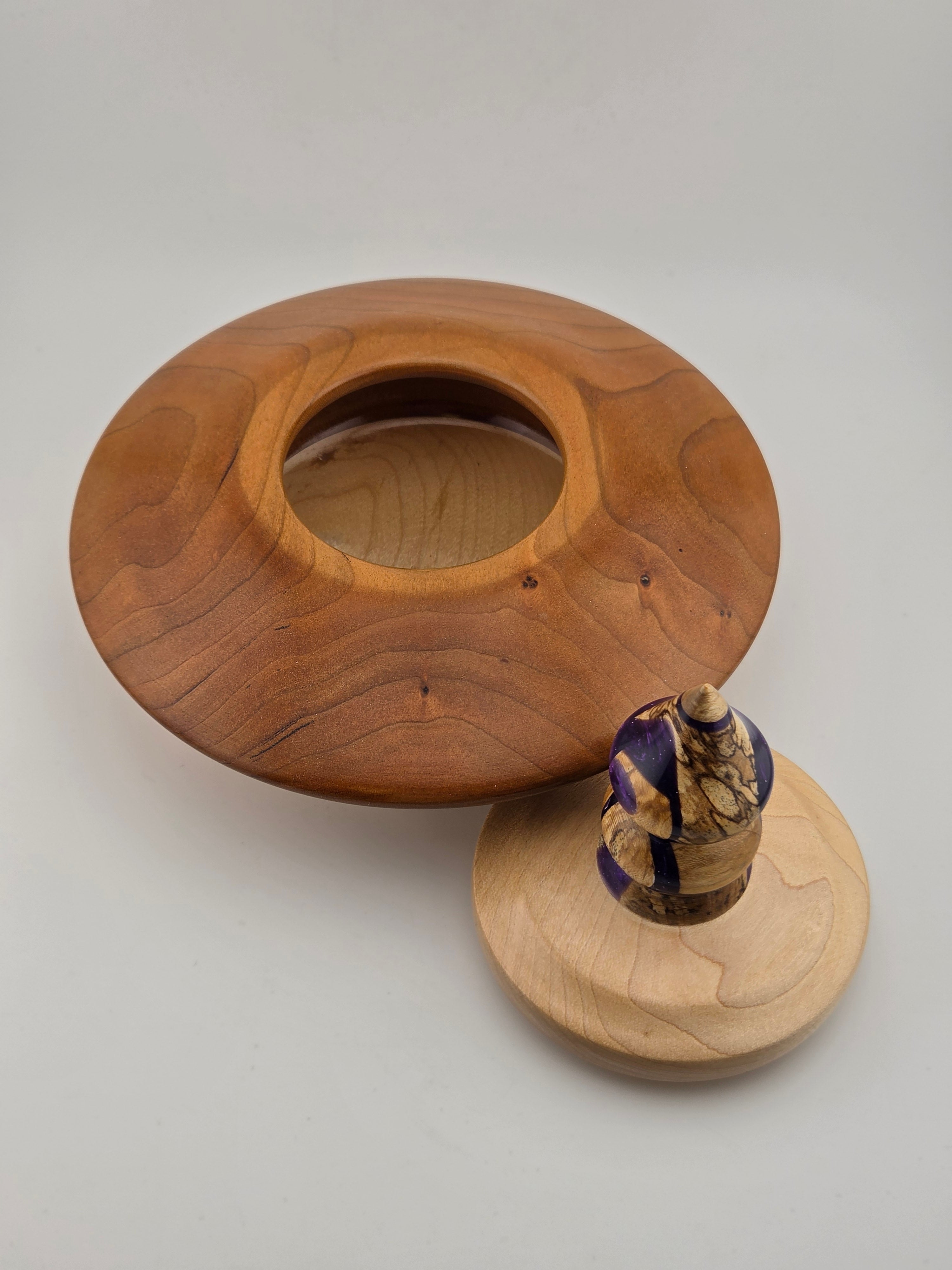 Sm Cherry/Maple Lidded