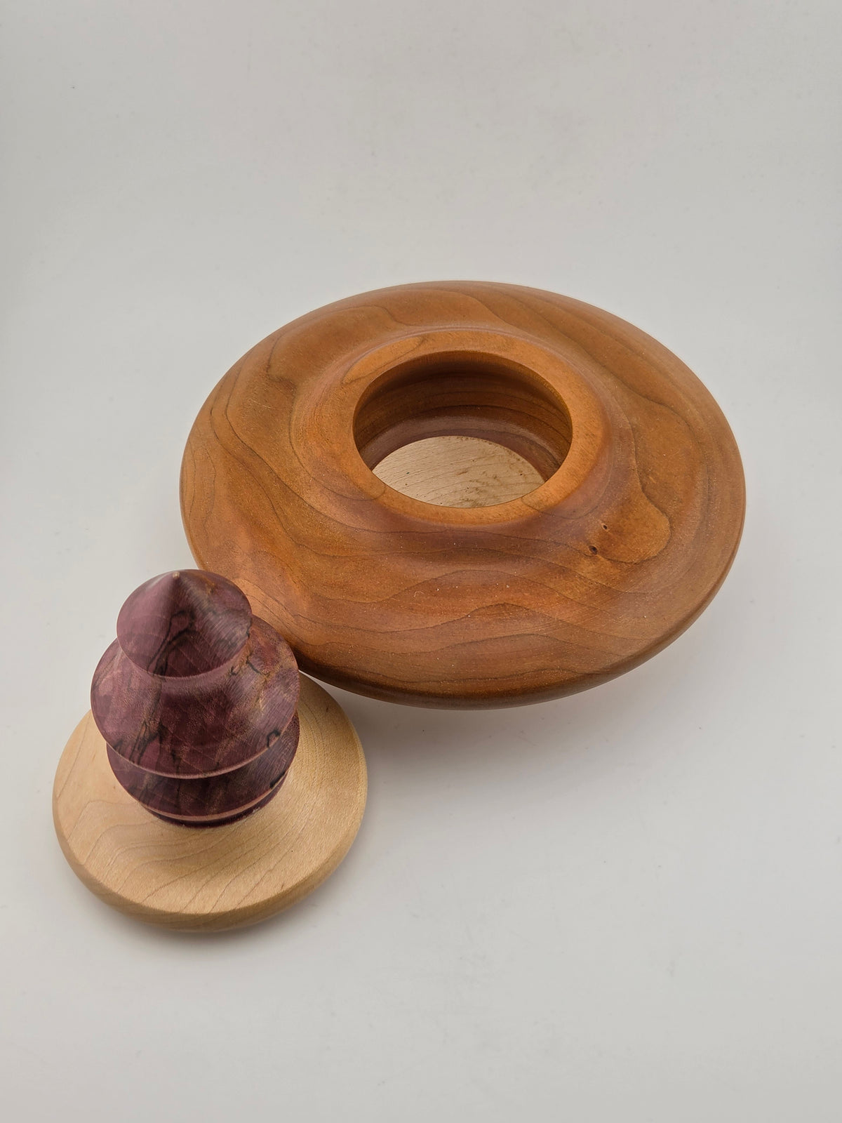 Sm Cherry/Maple Vessel - Red Top