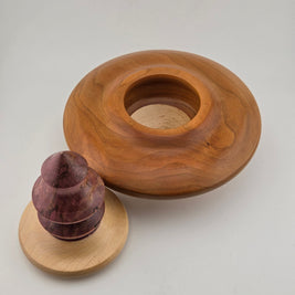 Sm Cherry/Maple Vessel - Red Top