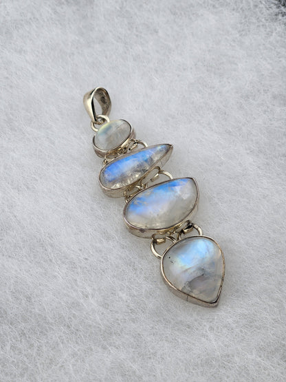 Four Moonstone Pendant