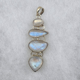 Four Moonstone Pendant