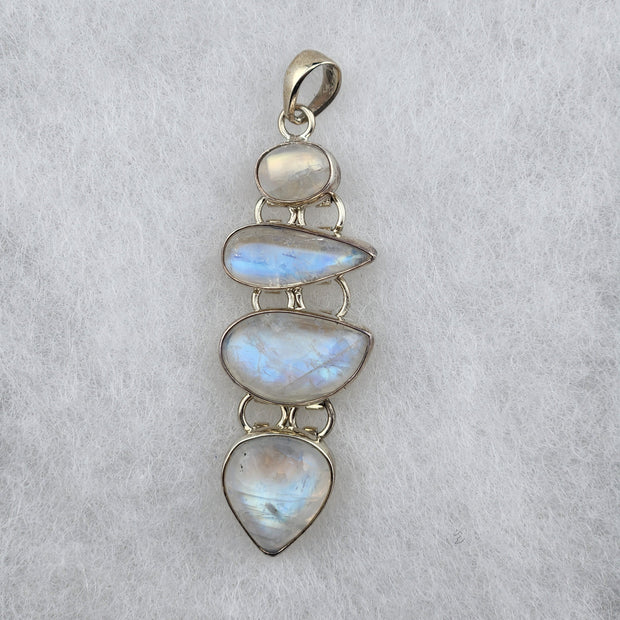 Four Moonstone Pendant