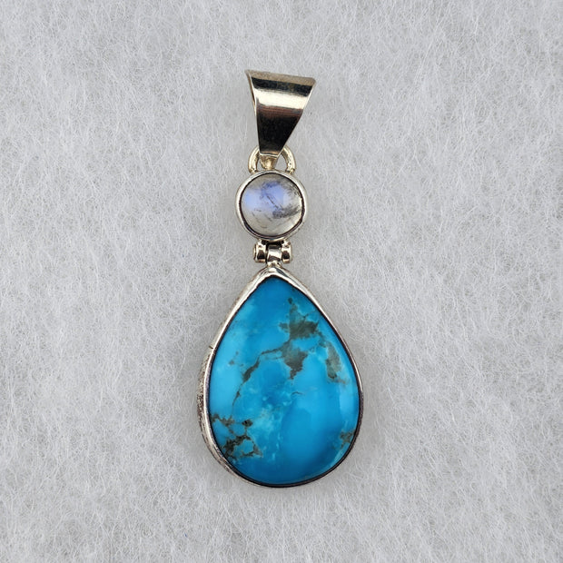 Turquoise/Moonstone Pendant