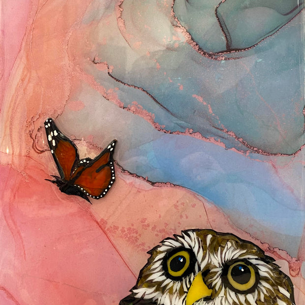 Owl and Butterfly